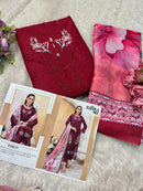 Johra Tex JT 177 Cambric Cotton With Heavy Embroidery Work Pakistani Suits