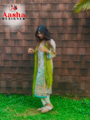 Aasha Designer 1169 Pure Cotton Print With Exclusive Patch Embroidery Work Pakistani Suits