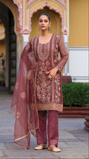 Shree Fabs K 5229 A Organza With Heavy Embroidery With Hand Khatli Pakistani Suits