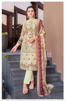 Al Zohaib Az 1180 A Pure Cotton Print With Heavy Embrodairy Patches Work Pakistani Suits