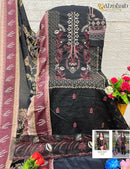 Al Zohaib Az 1180 B Pure Cotton Print With Heavy Embrodairy Patches Work Pakistani Suits
