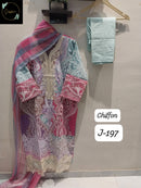 Sapphire Jazmin Vol 197 B Readymade Lawn Suits With Heavy Multiple Patches Pakistani Pret