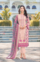AL Zohaib 1258 B Pure Cotton Print With Heavy Self Work Pakistani Suits