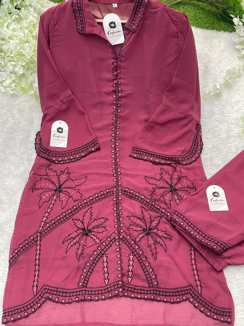 Vs Fashion 12016 B Heavy Fox Georgette Collection Kurti