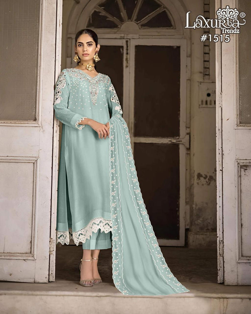 Laxuria Trendz 1515 C Vichitra Luxury Pŕet Collection Embroidery With Handwork Kurti
