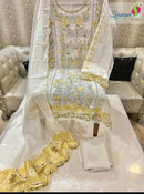 Saniya Trendz 26001 Cotton With Chikankari Embroidered Work Pakistani Suits