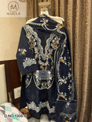 Maria.b 1008 B Self Embroidery Cotton Readymade Pakistani Suits