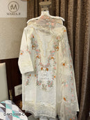 Maria.b 1008 C Self Embroidery Cotton Readymade Pakistani Suits