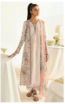 AL Zohaib 1296 Pure Cotton Print With Heavy Embrodairy Patches Work Pakistani Suits