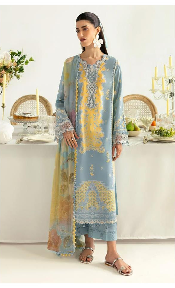 AL Zohaib 1299 Pure Cotton Print With Heavy Embrodairy Patches Work Pakistani Suits