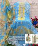 AL Zohaib 1299 Pure Cotton Print With Heavy Embrodairy Patches Work Pakistani Suits