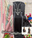 AL Zohaib 1294 Pure Cotton Print With Heavy Embrodairy Patches Work Pakistani Suits