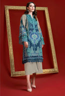 Hazzel 0325 Pure Cotton Printed And Embroidery Patches Work Pakistani Suits