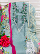 Aasha Designer 1032 Pure Cotton Print With Heavy Embroidery Exclusive Patch Work Pakistani Suits