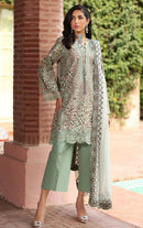 AL Zohaib Az 1293 Pure Cotton Print With Heavy Embroidery Patches Work Pakistani Suits