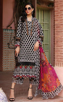 AL Zohaib Az 1291 Pure Cotton Print With Heavy Embrodairy Patches Work Pakistani Suits