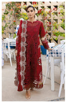 AL Zohaib Az 1224 A Pure Cotton With Emboridery Work Pakistani Suits