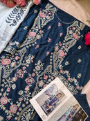 Ziaaz Designs Code 879 Cambric Cotton Semi Stitched Very Heavy Embroidery Pakistani Kameez