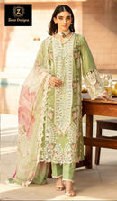 Ziaaz Designs 894 Cambric Cotton Very Heavy Embroidery Pakistani Kameez