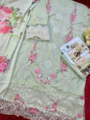 Ziaaz Designs 894 Cambric Cotton Very Heavy Embroidery Pakistani Kameez