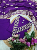 Sanskriti 8973 Viscose Chanderi With Sequence Coding Embroidery Work Kurti