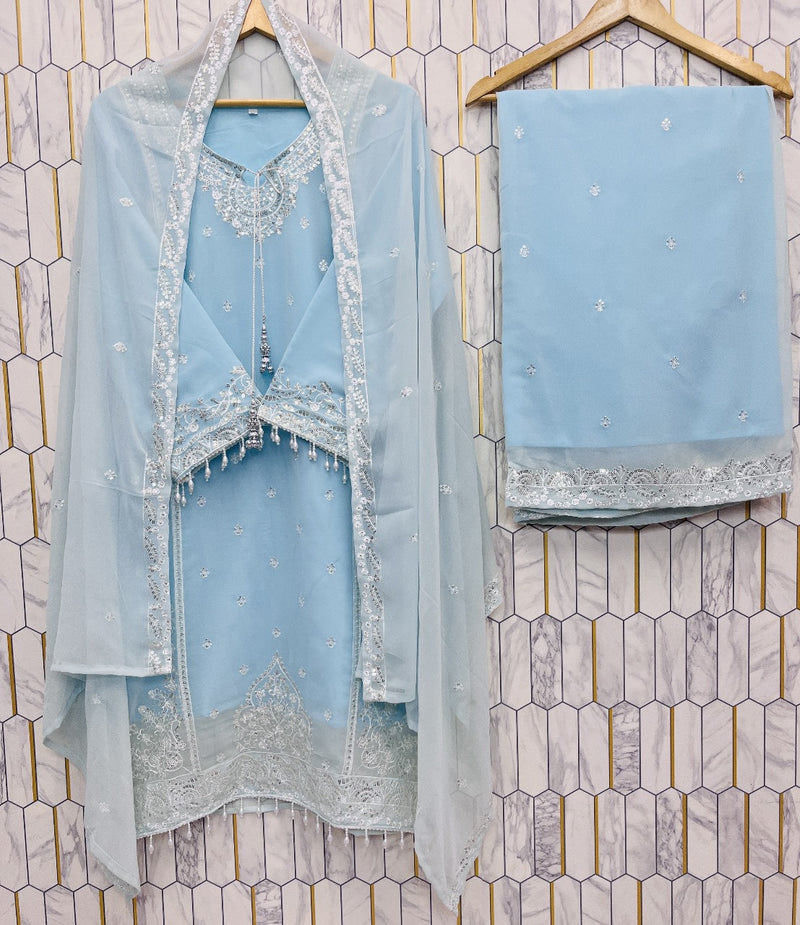 Astha AC 7057 Designer Wear Sequence Embroidery Work Suits