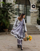 Vs 12059 Pure Cotton Print Pakistani Cord Set With Duppta