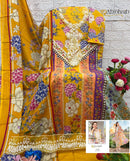 AL Zohaib Az 1280 Pure Cotton Print With Heavy Embroidairy Patches Work Pakistani Suits