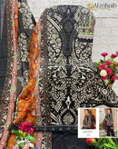 AL Zohaib Az 1281 Pure Cotton Print With Heavy Embroidairy Patches Work Pakistani Suits