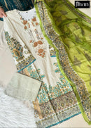 Jihan 3803 Pure Cotton Print With Exclusive 2 Embroidery Patches Work Pakistani Suits