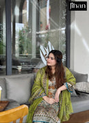 Jihan 3803 Pure Cotton Print With Exclusive 2 Embroidery Patches Work Pakistani Suits