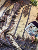 Mehboob Tex 1664 Pure Viscose Maslin Digital Print With Aari Handwork Pakistani Suits