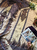 Mehboob Tex 1664 Pure Viscose Maslin Digital Print With Aari Handwork Pakistani Suits