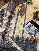 Mehboob Tex 1664 Pure Viscose Maslin Digital Print With Aari Handwork Pakistani Suits