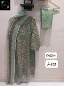 Sapphire Jazmin 201 B Readymade Lawn Suits With Heavy Multiple Patches Work Pret