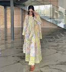 PD 1118 Designer Party Wear Look Pure Natural Crepe Pakistani Cord Set