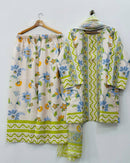 PD 1118 Designer Party Wear Look Pure Natural Crepe Pakistani Cord Set