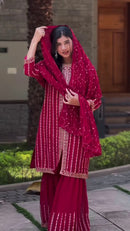 Astha Ac 7042 Festival Special Lunching New Sharara Pair With Dupatta Suits