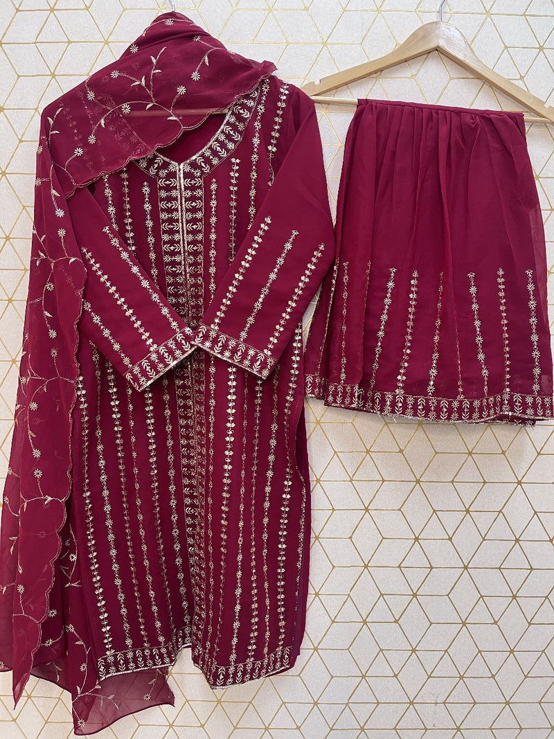 Astha Ac 7042 Festival Special Lunching New Sharara Pair With Dupatta Suits