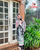 Aasha Designer 1167 Pure Cotton Print With Heavy Embroidery Exclusive Patch Work Pakistani Suits