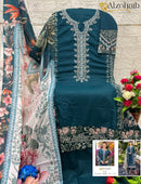 Al Zohaib Az 1243 Pure Cotton With Embroidery Work Pakistani Suits