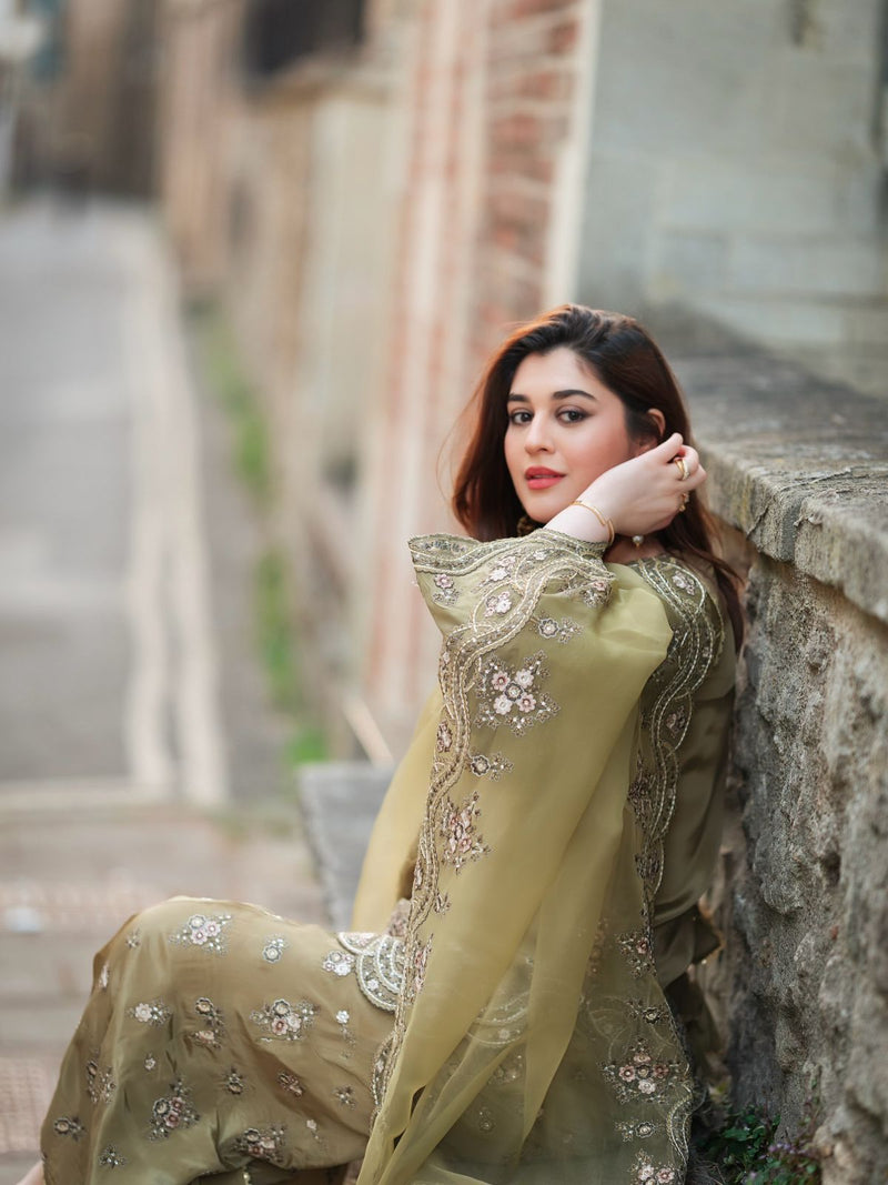 SSR 517 French Crep Silk With Embroidery Sequence Work Designer Wear Suits
