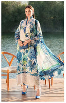 Al Zohaib Az 1283 Pure Cotton Print With Heavy Embroidery Patches Work Pakistani Suits