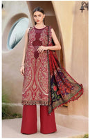 Al Zohaib Az 1282 Pure Cotton Print With Heavy Embroidery Patches Work Pakistani Suits