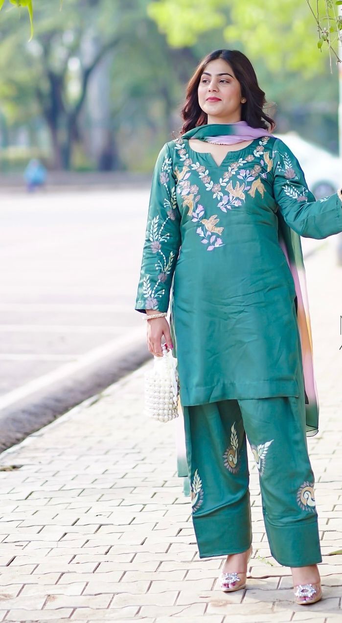 BE 367 French Embroidery Work Designer And Most Trending Farsi Salwar Suit