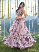 Shivali BSS7 11161 Flora Metallic Highlighted Lehenga Paidawn