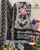 Aasha Designer 1161 A Pure Cotton Print With Heavy Embroidery Work Pakistani Suits