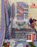 Aasha Designer 1161 B Pure Cotton Print With Heavy Embroidery Work Pakistani Suits