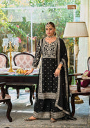 Eba Lifestyle 1870 Blish Chinon With Emboidery Work Party Wear Suits