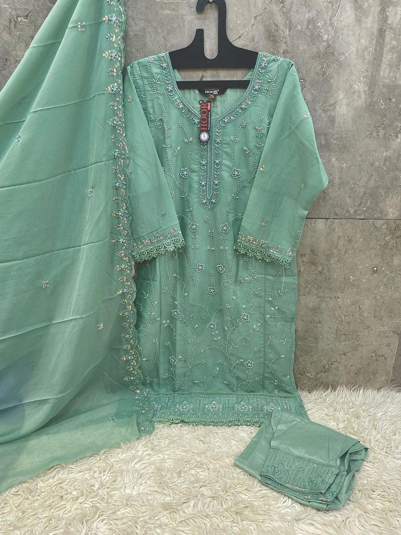 Hoor Tex HF 178 B Fox Georgette With Emboridery Work Readymade Pakistani Dress